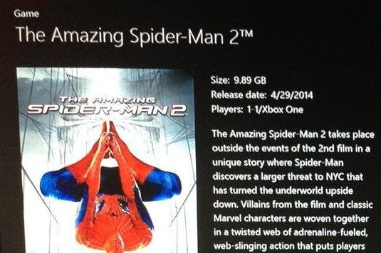 Image for Postponed Xbox One version of Spider-Man 2 available to download
