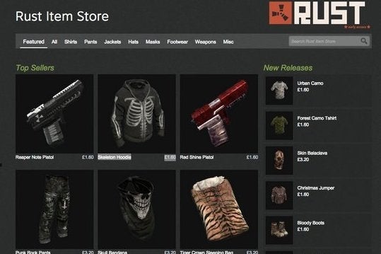 Bilder zu Zuerst für Rust: Steam führt Item Stores ein