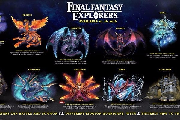 Immagine di Final Fantasy Explorers: svelate le 12 evocazioni