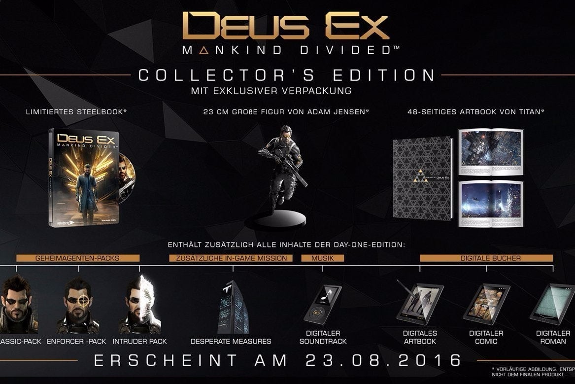 Afbeeldingen van Deus Ex: Mankind Divided Collector's Edition onthuld