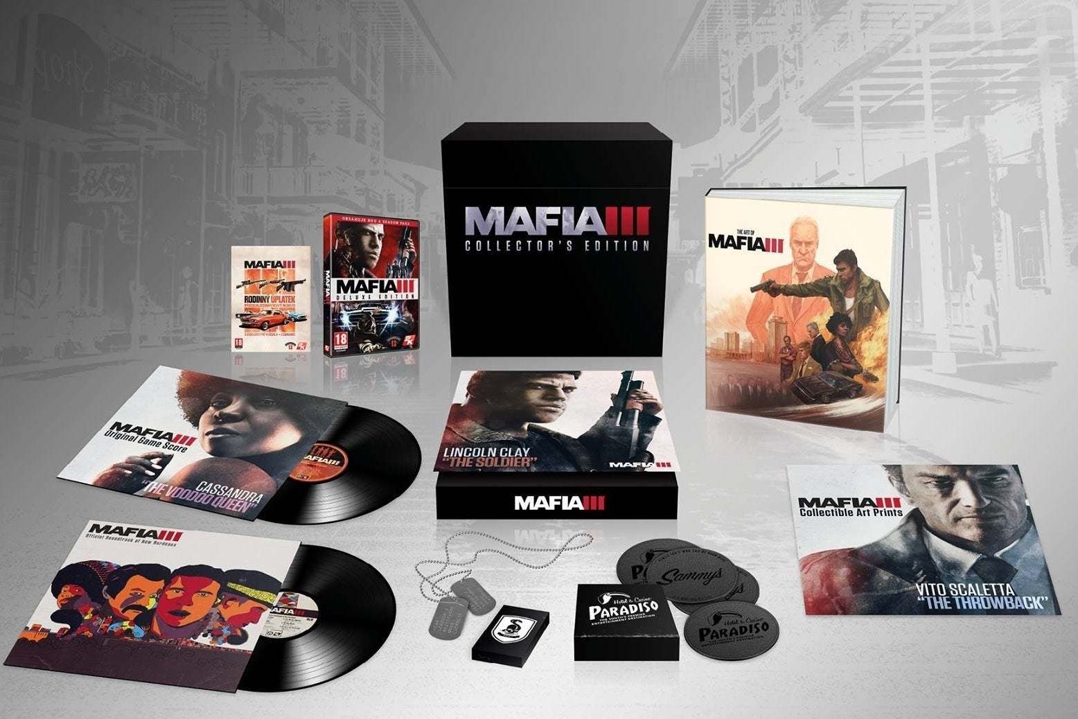 Afbeeldingen van Inhoud Mafia 3 Collector's Edition bekend