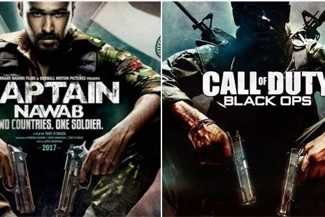 Immagine di Bollywood: la locandina di un film d'azione ricorda molto quella di Call of Duty: Black Ops