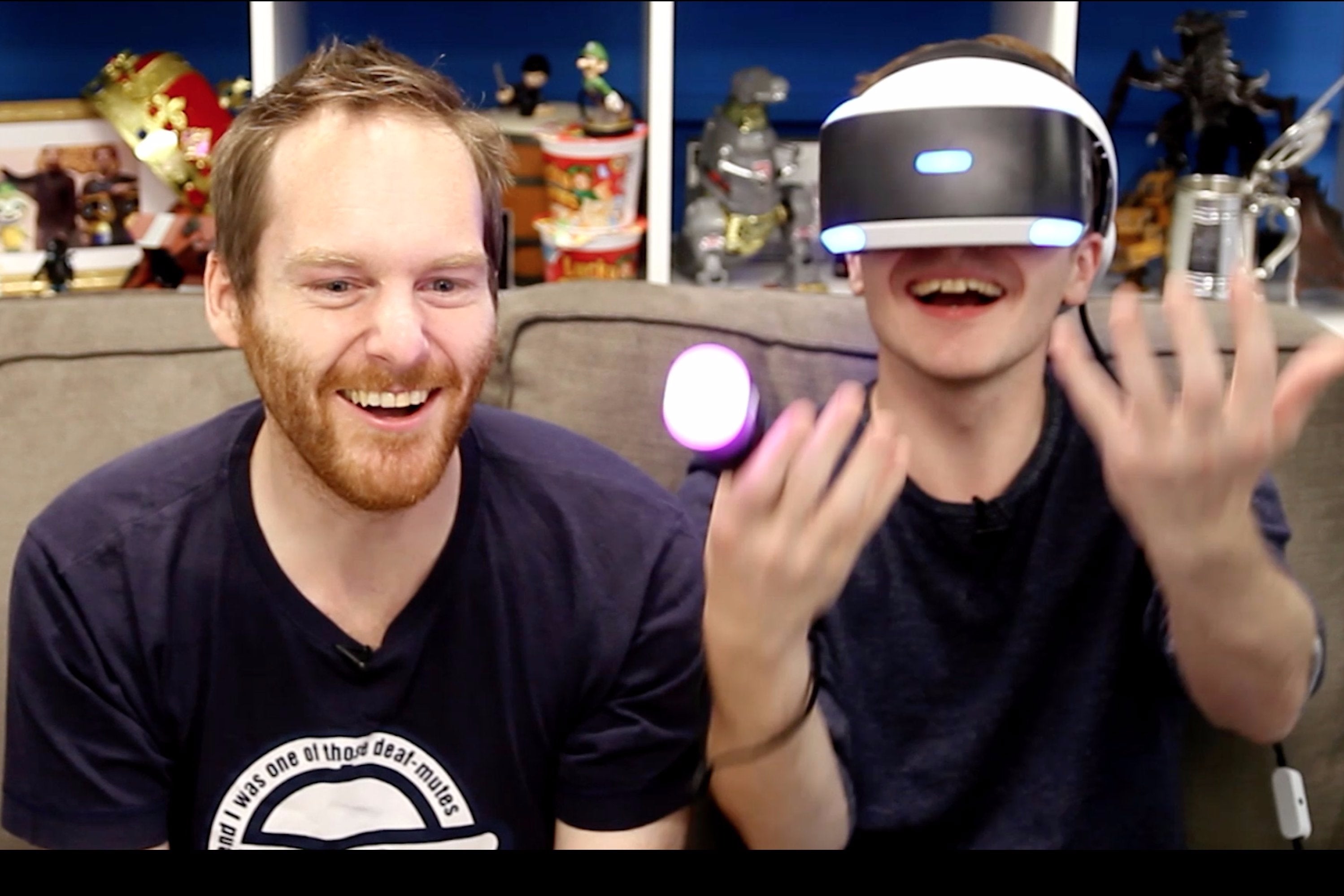 Image for Watch: Chris and Ian experience PSVR and have a lovely time