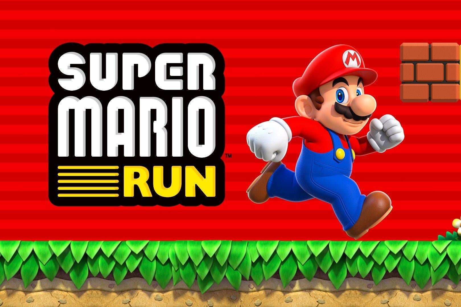 Afbeeldingen van Super Mario Run bovenaan App Chart