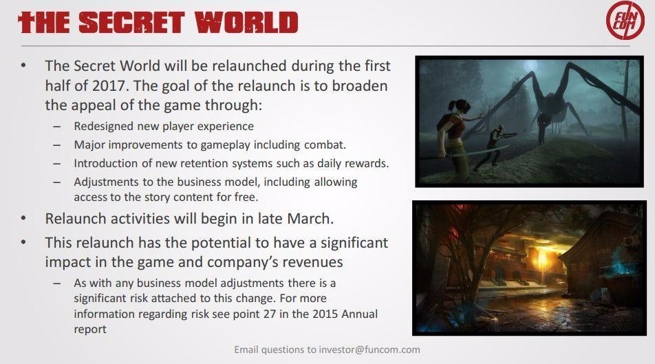 Imagen para Funcom relanzará el MMO The Secret World