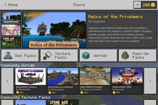 Bilder zu Minecraft: Microsoft führt den Marketplace auf Windows 10 und Mobilgeräten ein