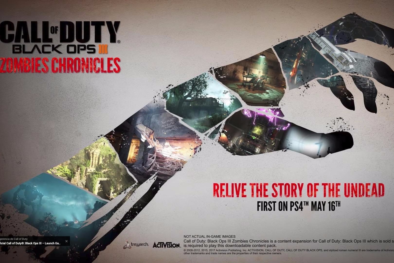 Imagen para Activision muestra el trailer presentación de Zombies Chronicles