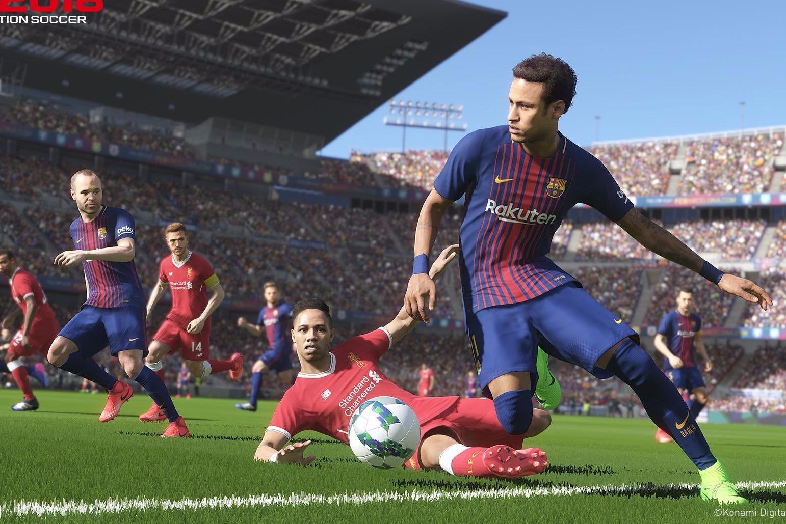 Imagen para Quince minutos de gameplay de Pro Evolution Soccer 2018 a 4K