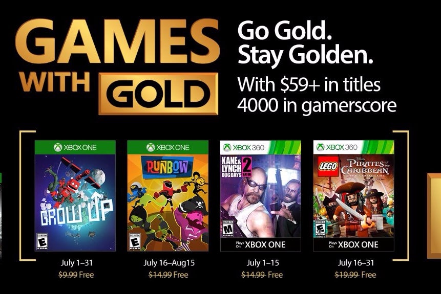 Image for Xbox July Games with Gold includes Grow Up, Kane & Lynch 2