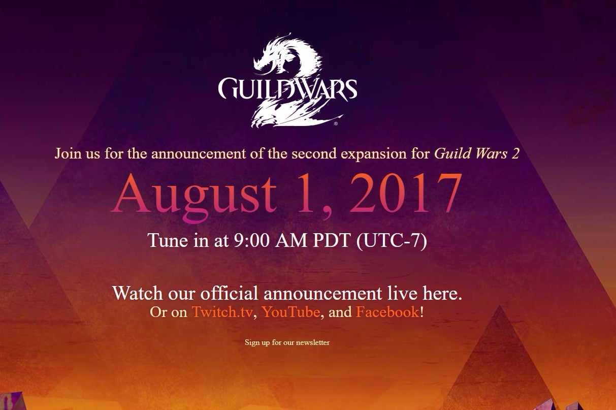 Image for Guild Wars 2 new expansion announcement next week