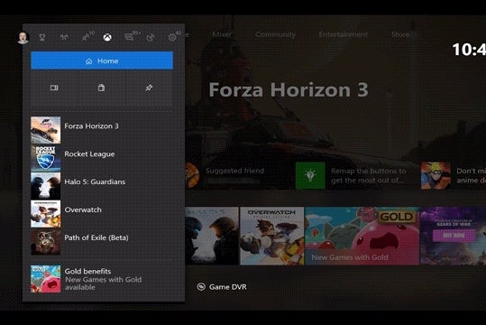 Next Xbox update changes the home menu, Guide, and community feed