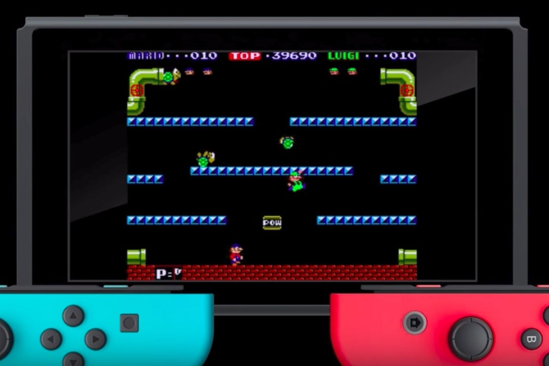 Image for Switch to revive Nintendo arcade classics, starting with the original Mario Bros.
