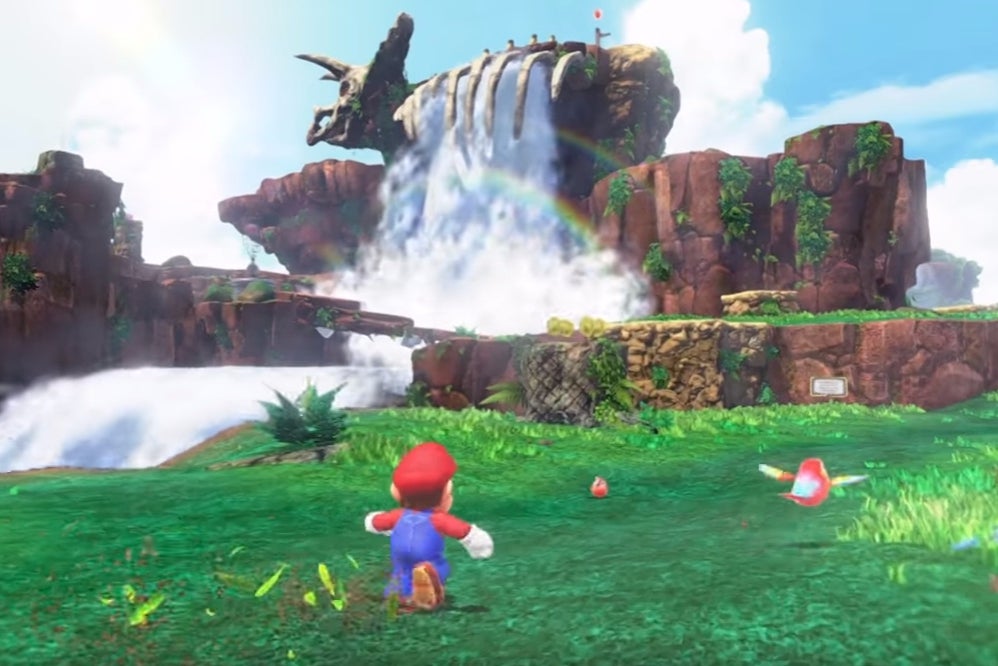 Afbeeldingen van Super Mario Odyssey Watervalrijk - Paarse Wielen Munten locaties
