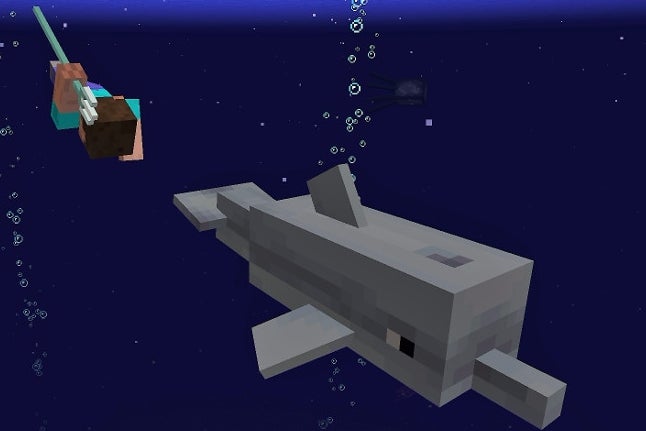 Image for Dolphins that find treasure! Minecraft's big ocean overhaul