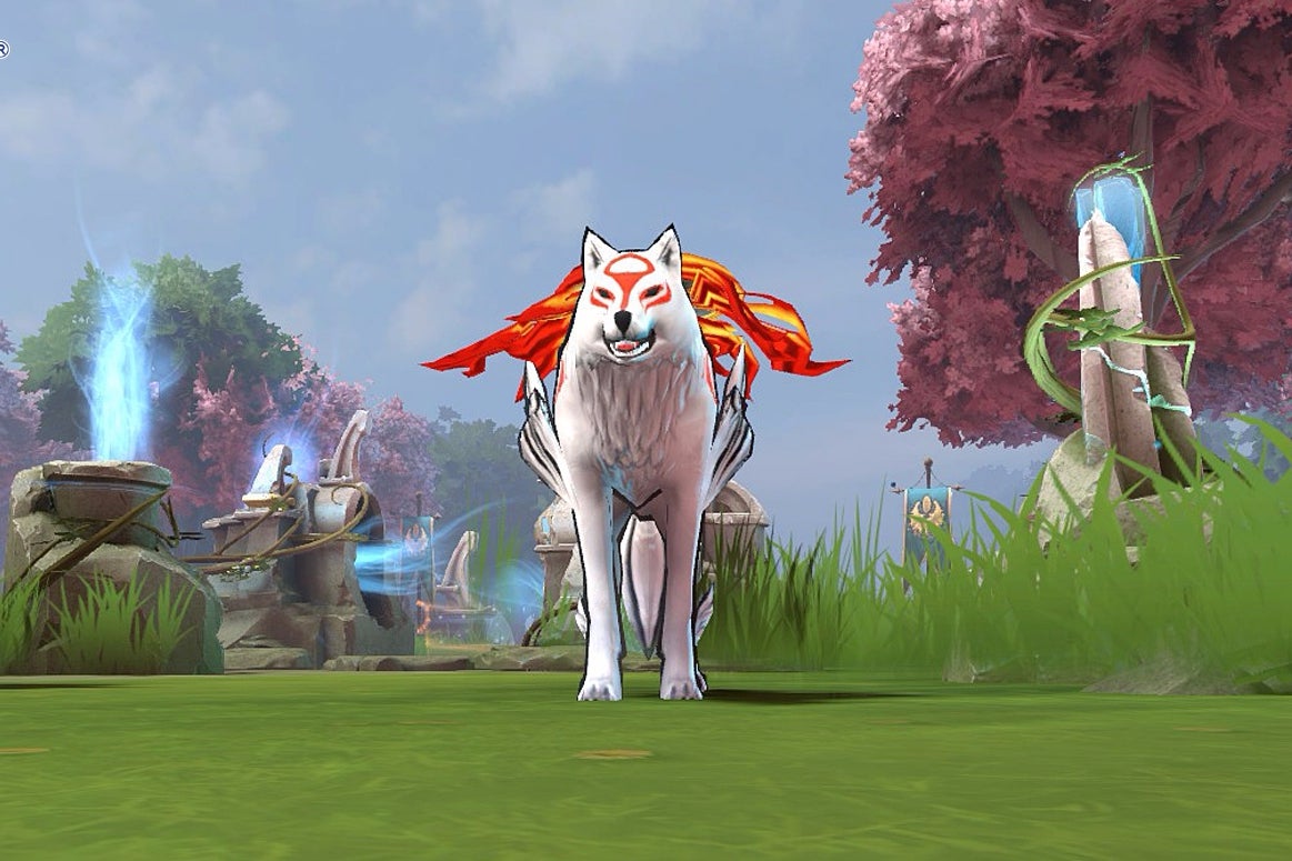 Image for Capcom made an official Amaterasu Courier for Dota 2 and it looks awesome