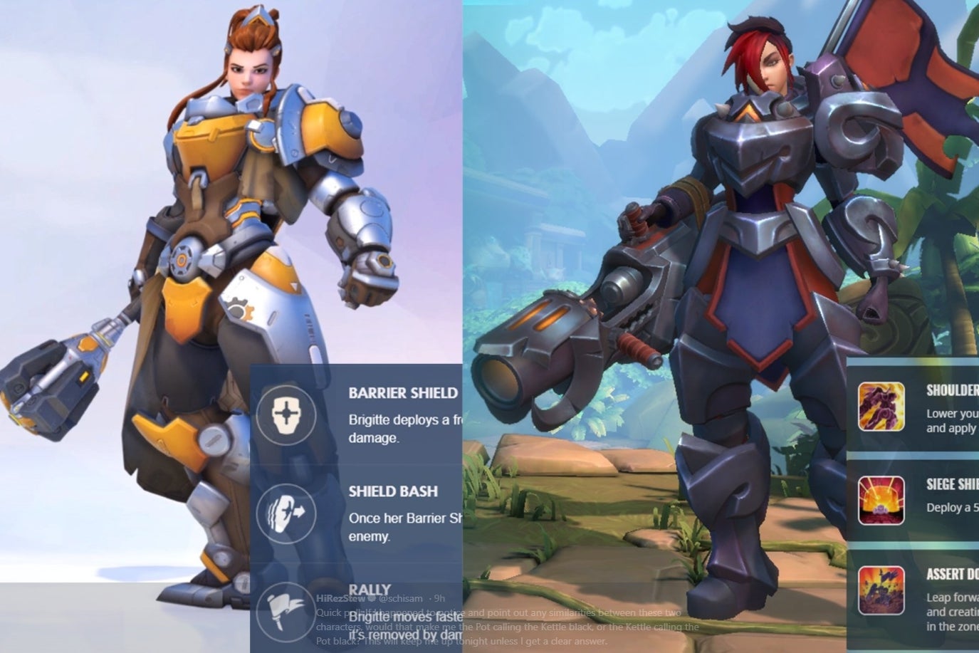 Image for New Overwatch hero looks like one of our heroes, says Paladins maker