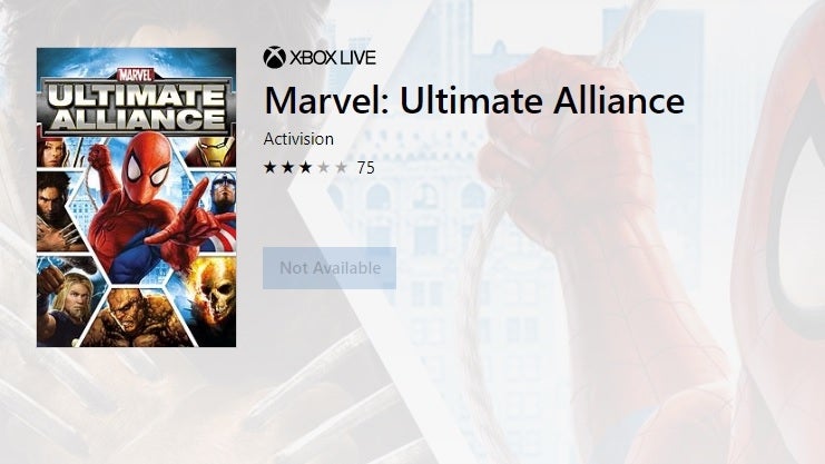 Image for Marvel Ultimate Alliance games snapped out of digital existence