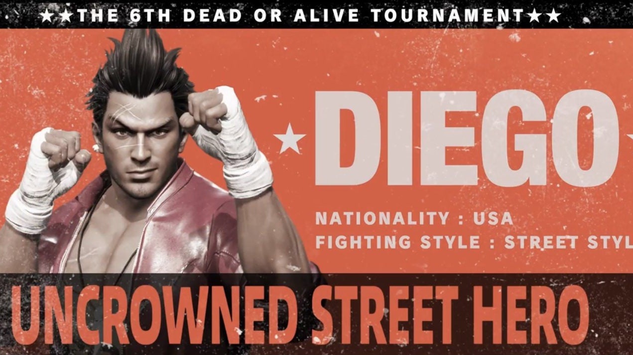 Imagen para Dead or Alive 6 presenta a su nuevo luchador, Diego
