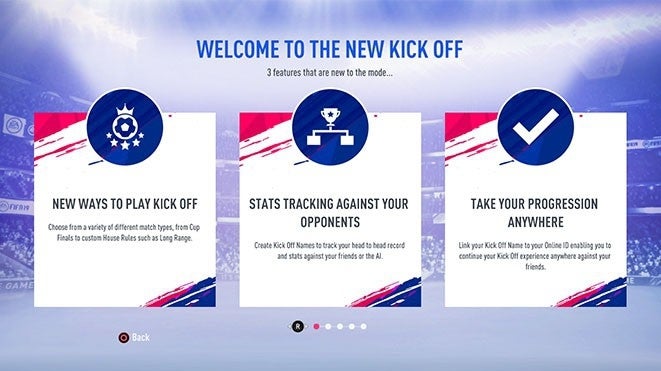 Afbeeldingen van Nieuwe Kick-Off in FIFA 19 bevat onder meer Survival Mode