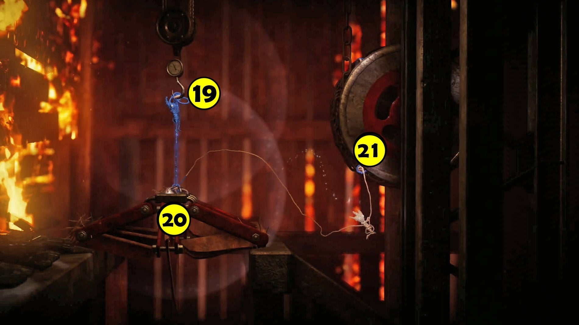 Obrazki dla Unravel 2 - poziom 6: Ashes to Ashes