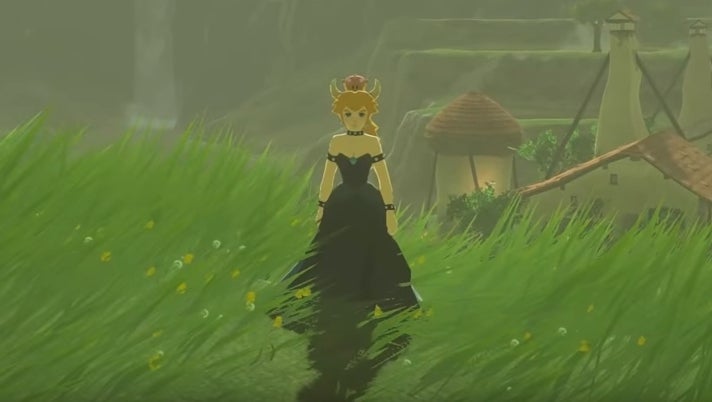 Imagem para Bowsette chega a Zelda: Breath of the Wild via mod