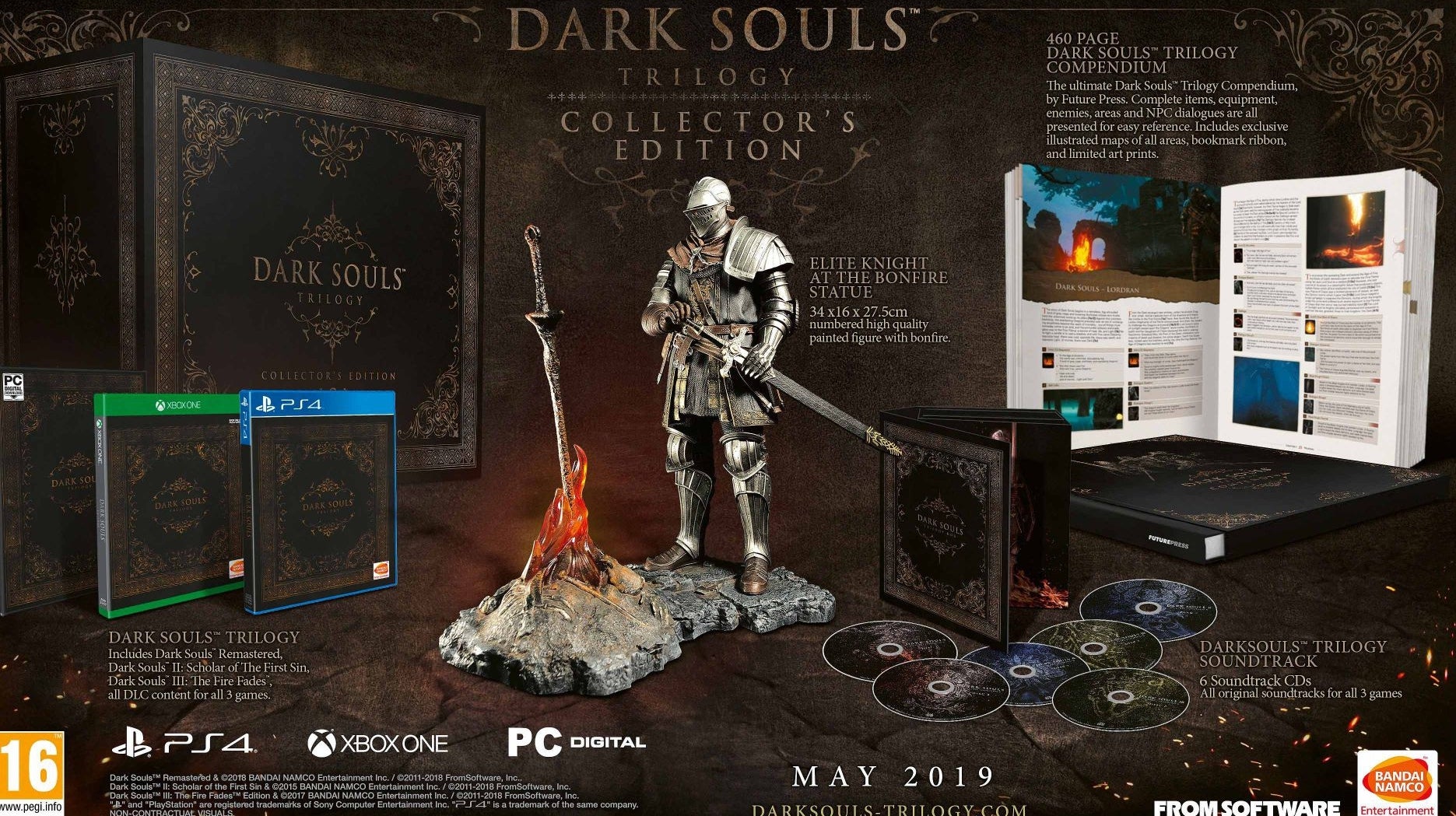 Afbeeldingen van Dark Souls Trilogy Collector's Edition kost 500 euro
