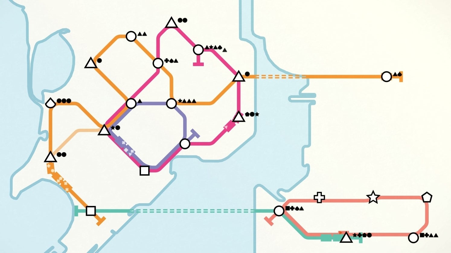 Image for Mini Metro plays with the tube map in fascinating ways