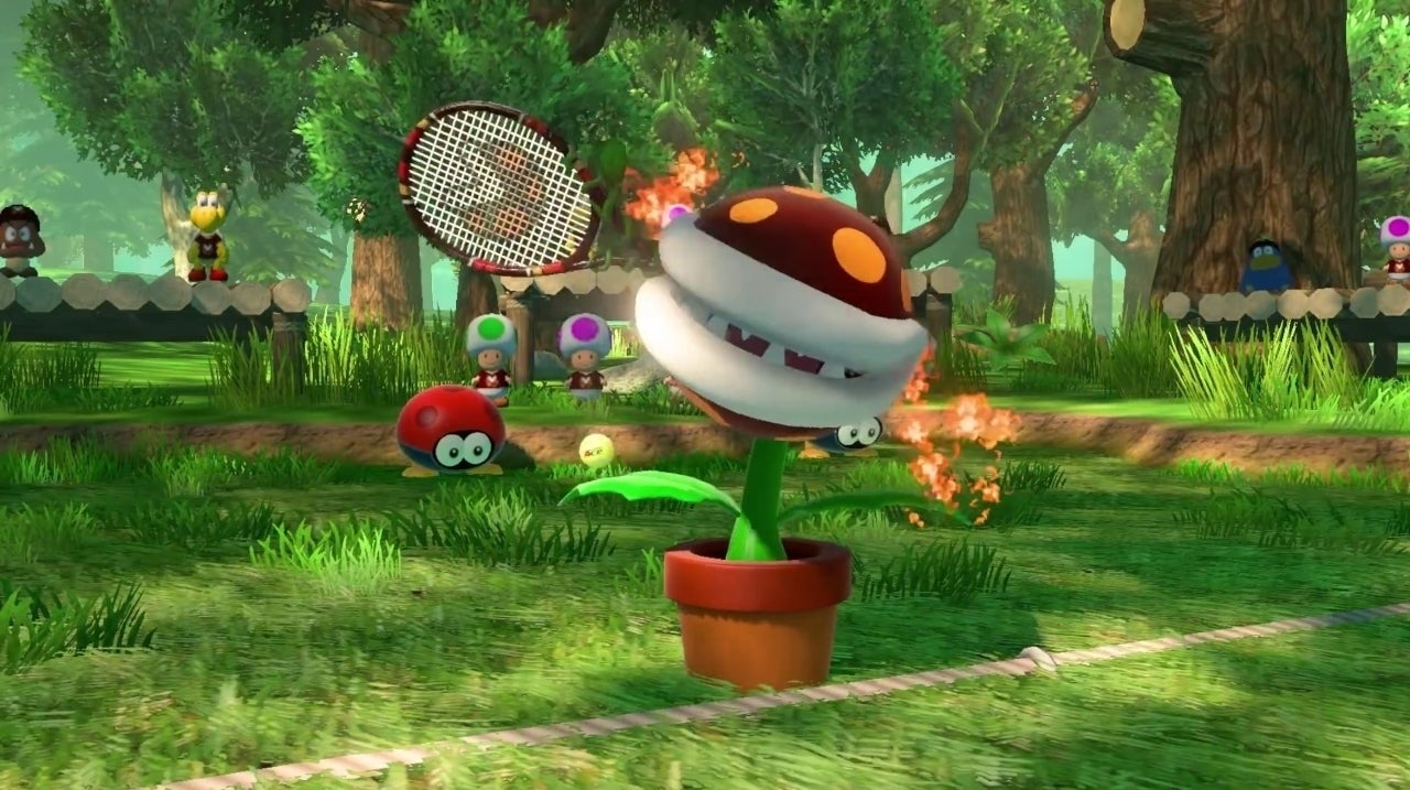 Imagen para Trailer de Planta Piraña de Fuego en Mario Tennis Aces