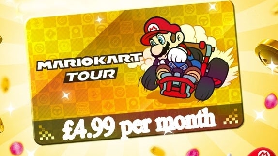 Image for Mario Kart Tour has £4.99 monthly subscription option