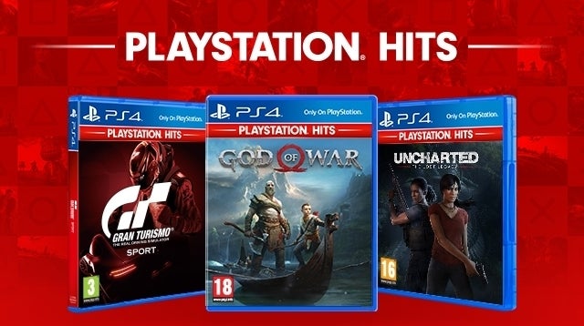 Afbeeldingen van God of War, Uncharted: The Lost Legacy en Gran Turismo Sport toegevoegd aan PlayStation Hits-label