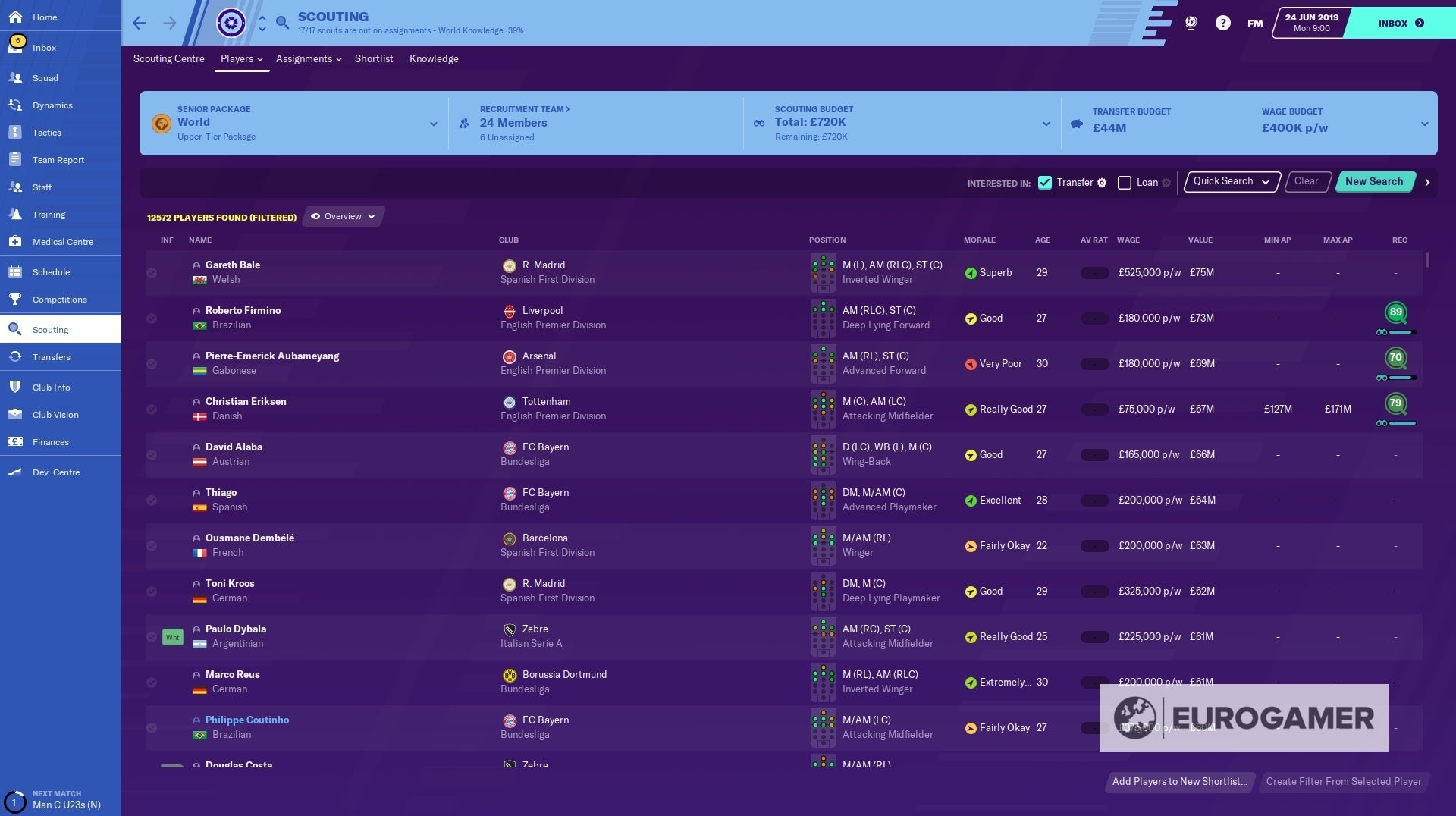 Image for Football Manager 2020 wonderkids: the best, highest potential players in FM20 listed
