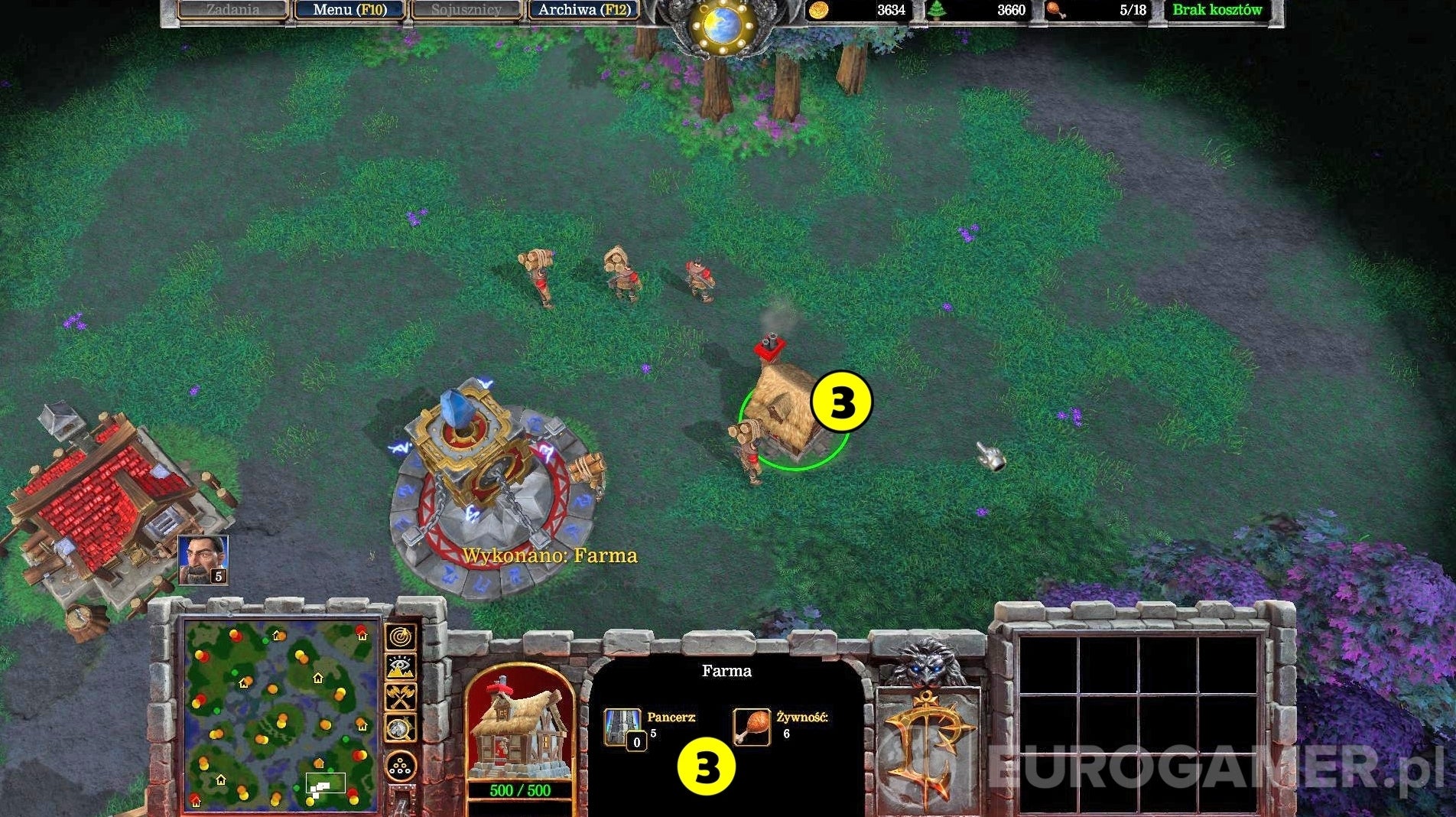 Obrazki dla Warcraft 3 - żywność i limit jednostek