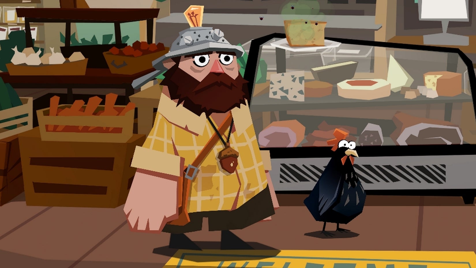 Bilder zu Im Adventure Edgar: Bokbob in Boulzac geht es um ein Huhn und eine kosmische Verschwörung, es erscheint auch auf Switch und Xbox One
