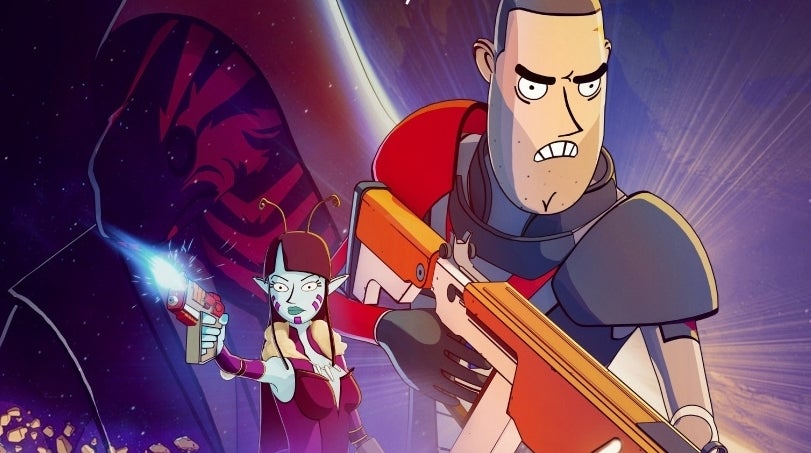 Image for Minimal Affect is a cel-shaded mix of Family Guy and BioWare