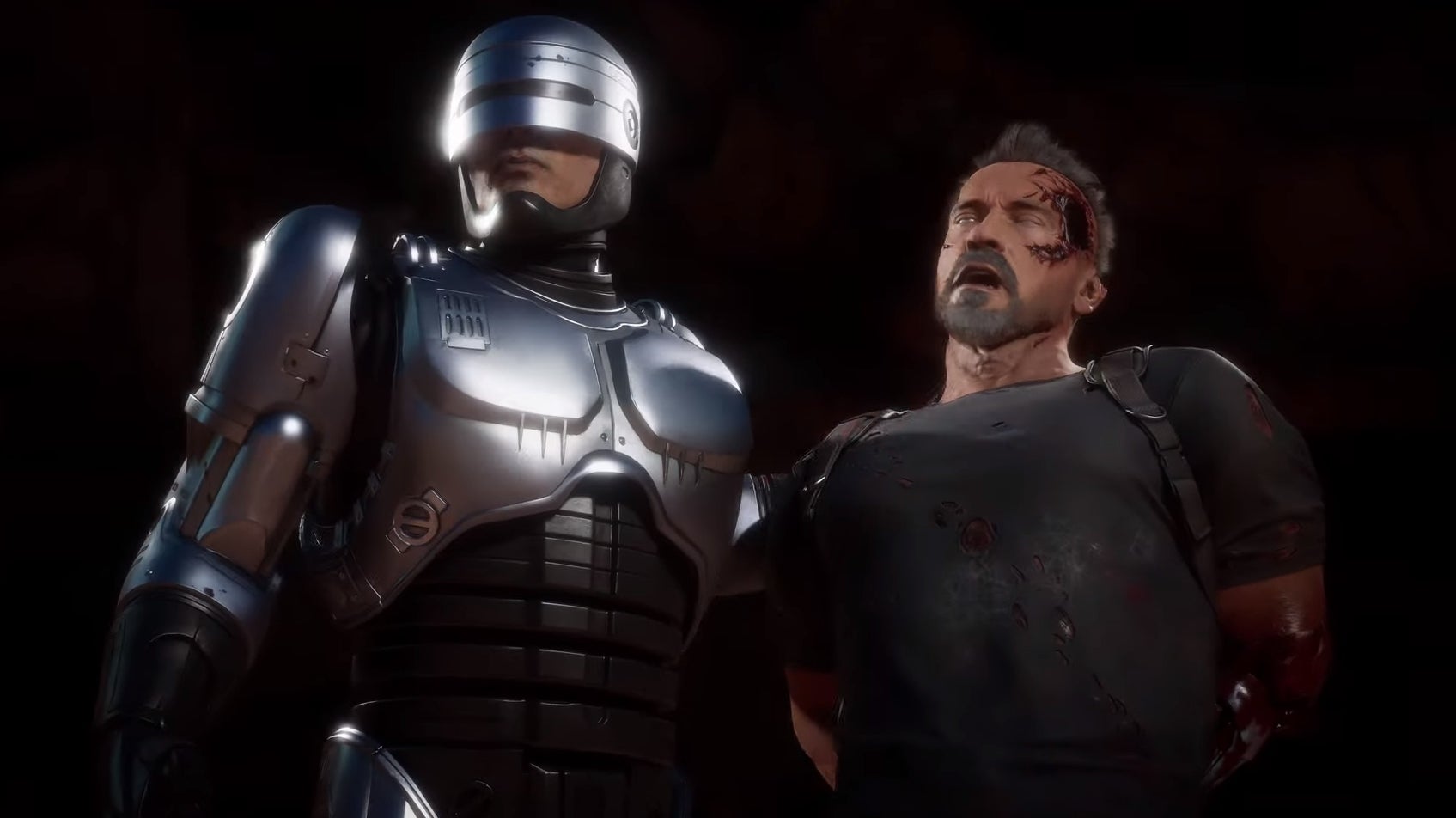 Imagen para Robocop y Terminator se enfrentan en los últimos tráilers de Mortal Kombat 11: Aftermath