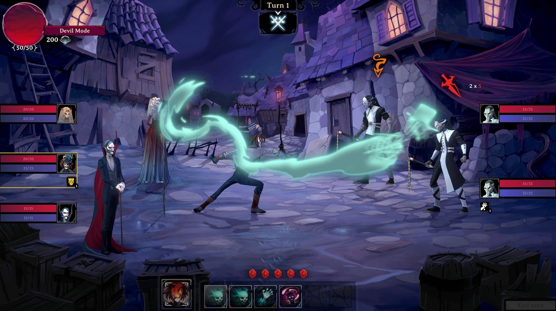 Image for Rogue Lords looks like Slay The Spire spliced with a Tim Burton movie