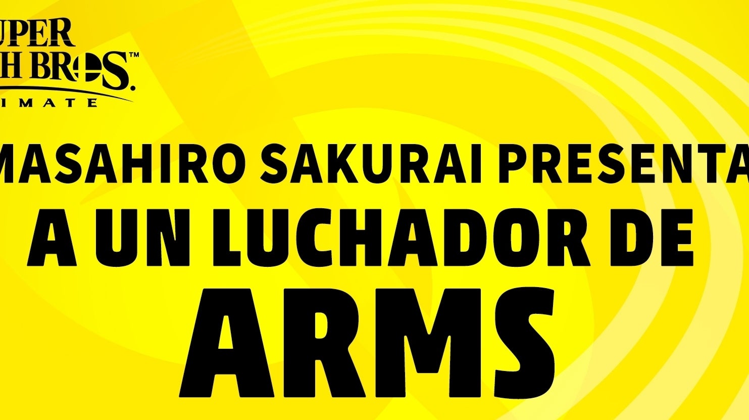 Imagen para Sakurai desvelará el lunes qué personaje de ARMS se unirá a Super Smash Bros. Ultimate
