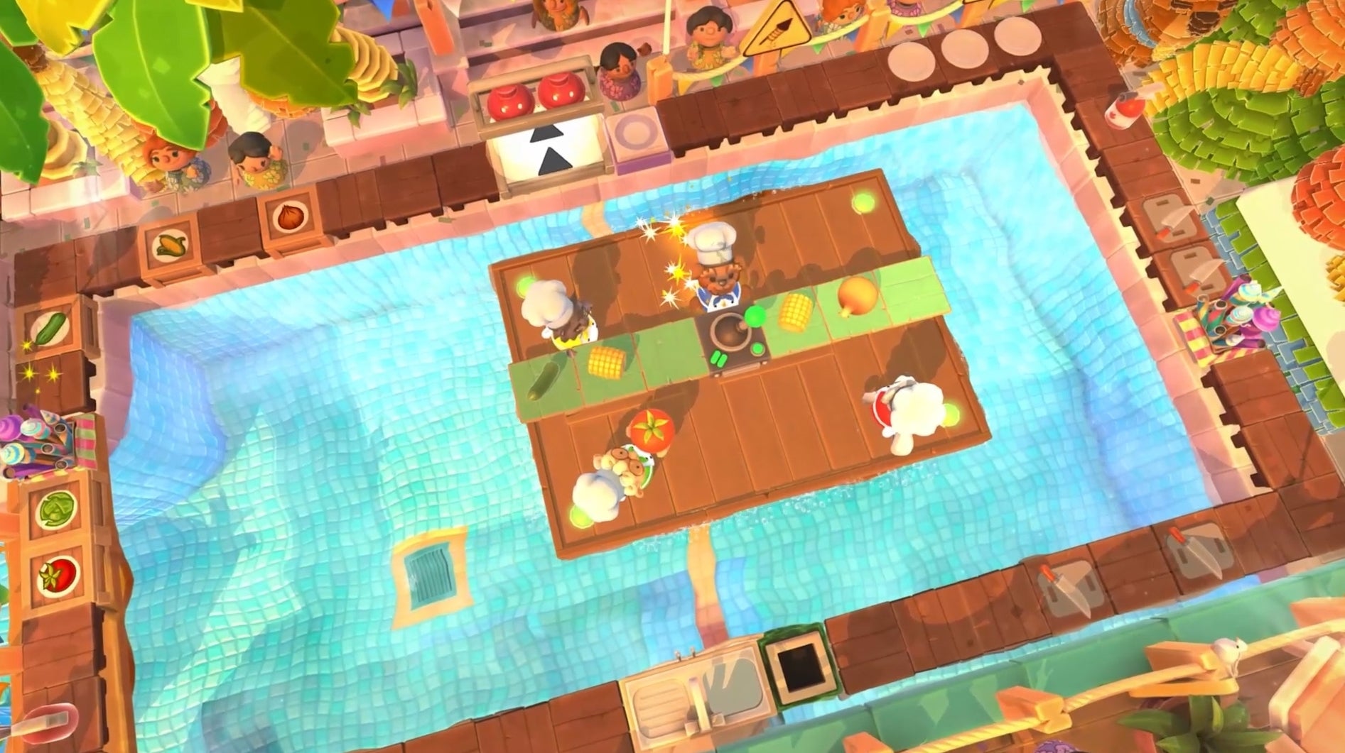 Image for Overcooked 2's next DLC, Sun's Out Buns Out, is free and out later this month