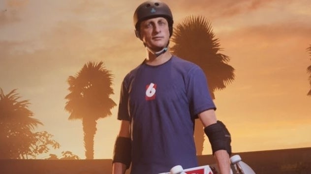 Imagem para Tony Hawk promove Pro Skater 1 + 2 apanhando as letras S-K-A-T-E na vida real