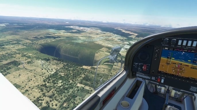 Imagem para Jogador de Microsoft Flight Simulator encontra buraco enorme no Brasil