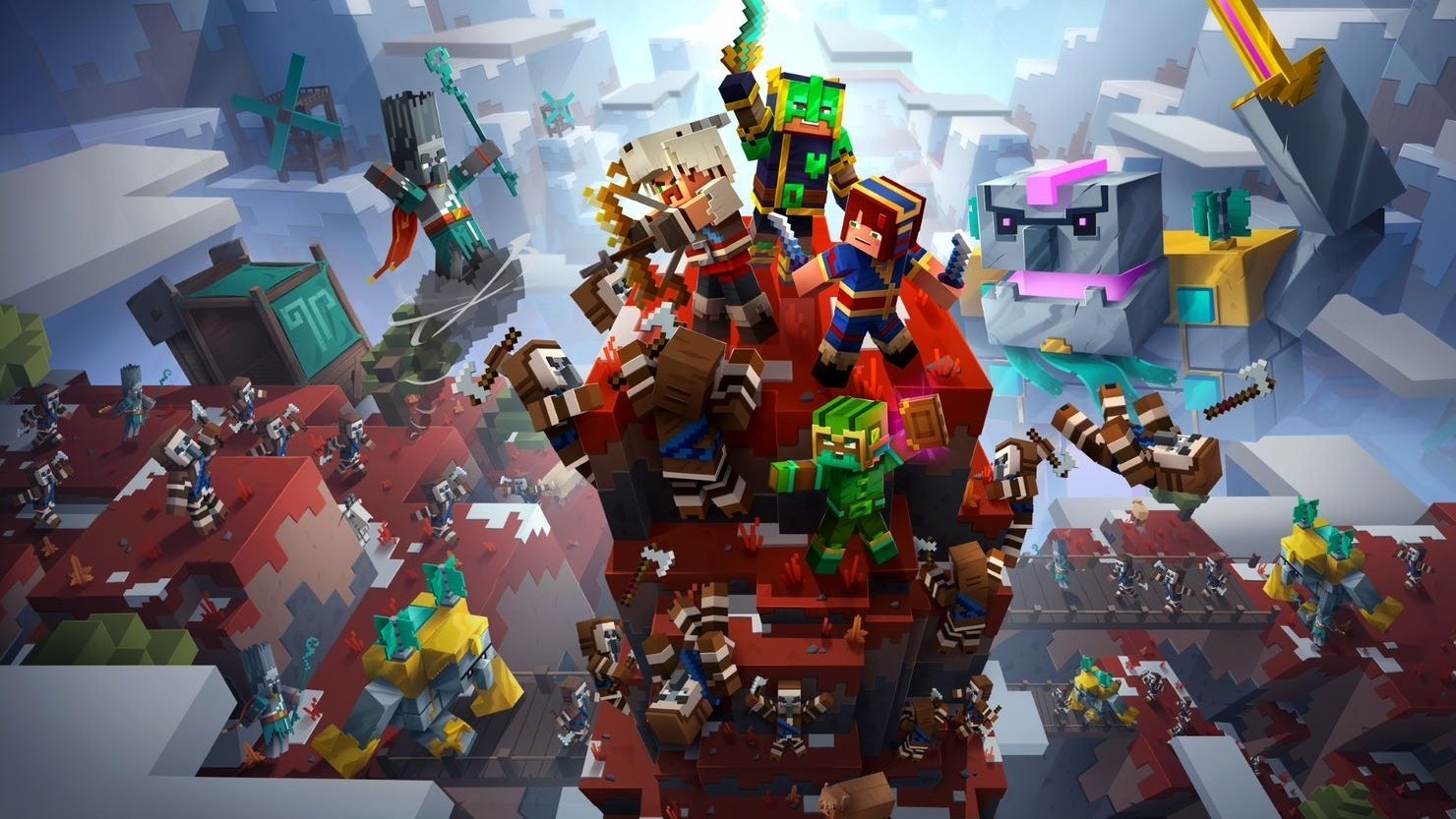Imagen para La próxima gran actualización de Minecraft, Caves & Cliffs, llegará en verano de 2021
