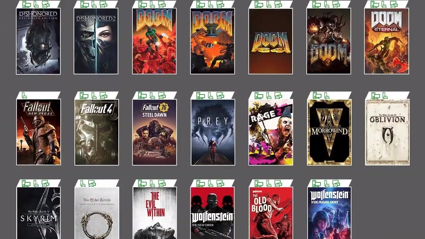 Imagen para Veinte juegos de Bethesda se añadirán mañana al catálogo de Xbox Game Pass