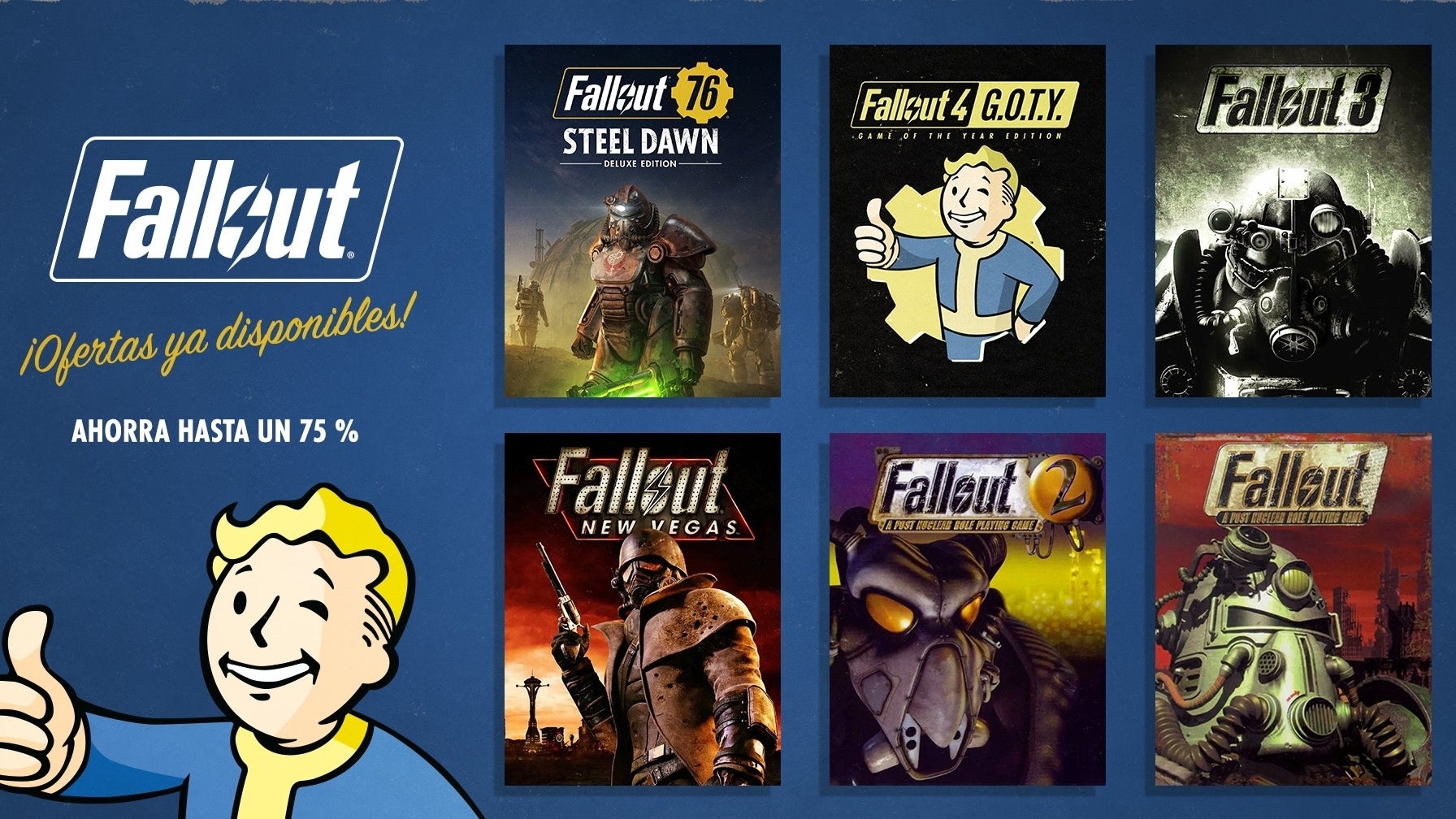 Imagen para Bethesda rebaja los juegos de la saga Fallout para celebrar La Caída de las Bombas