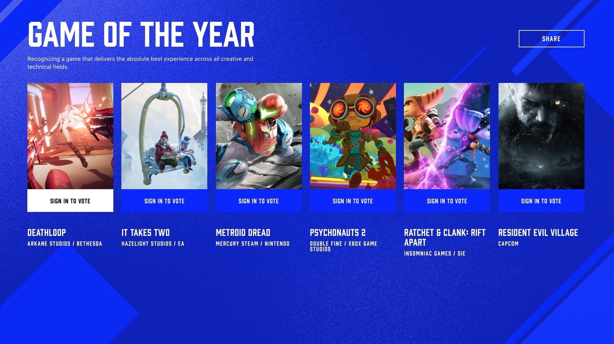 Image for Letter from the Editor: The trouble with game awards