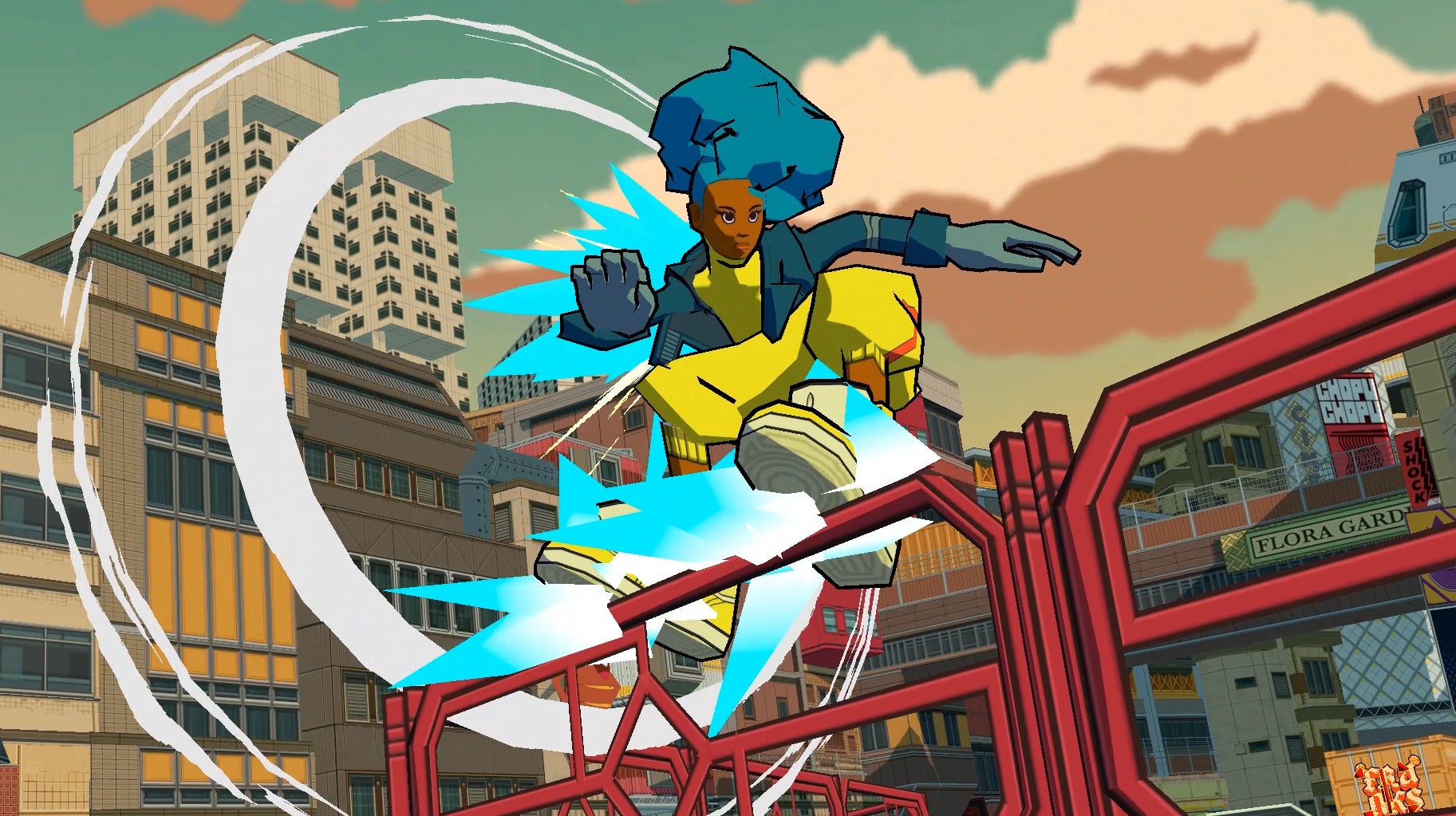 Image for New Bomb Rush Cyberfunk teaser shows BMXing for the first time