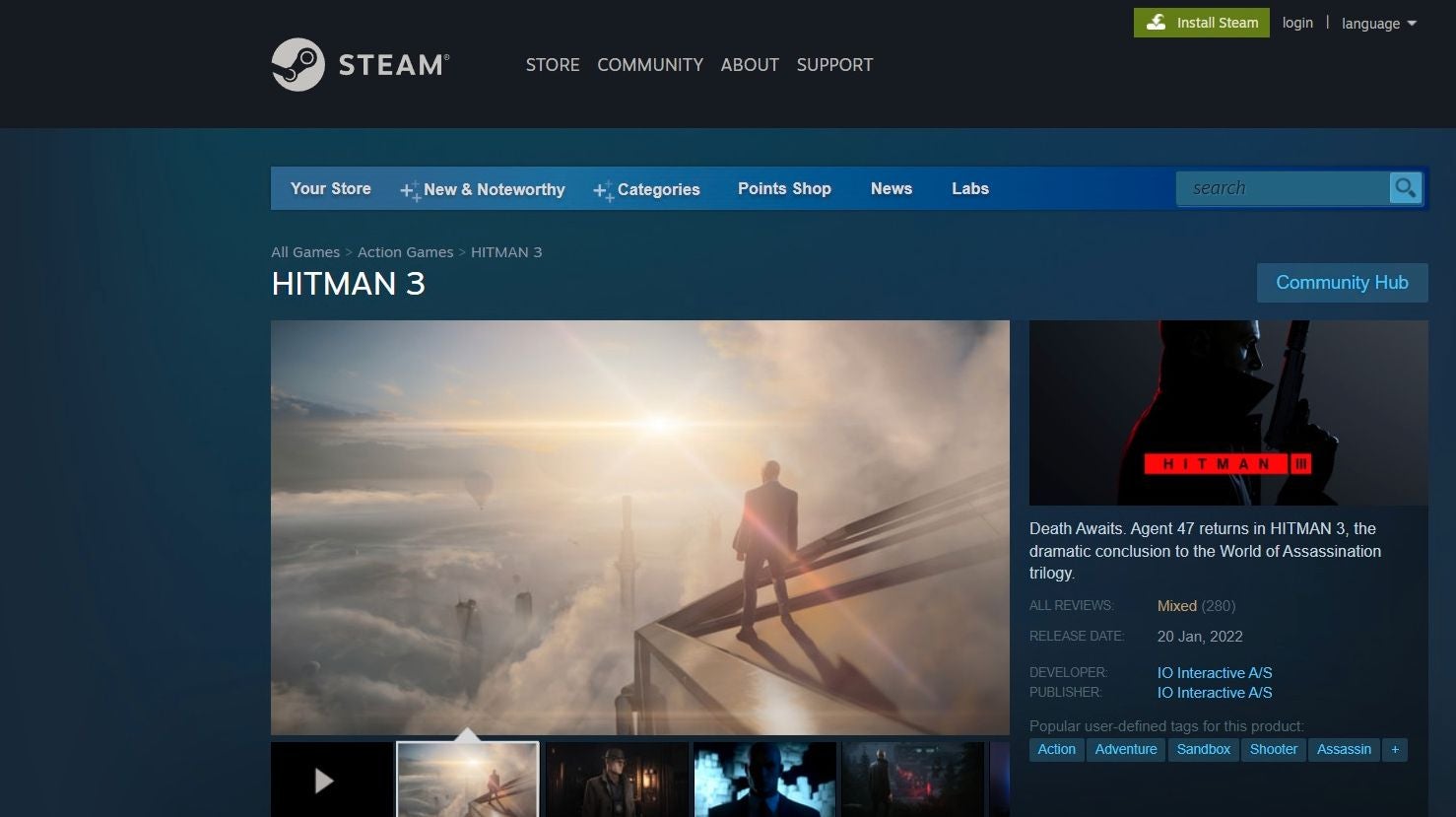 Image for Hitman 3 developer offers free upgrades following Steam launch complaints