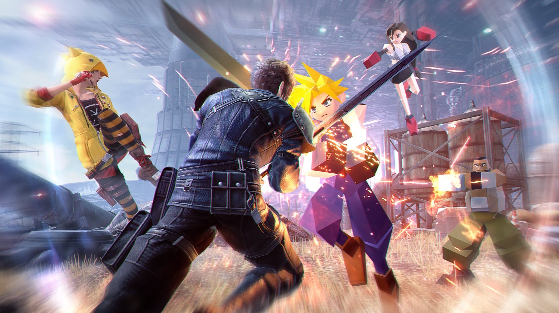 Image for Polygon characters coming to Final Fantasy 7 The First Soldier battle royale