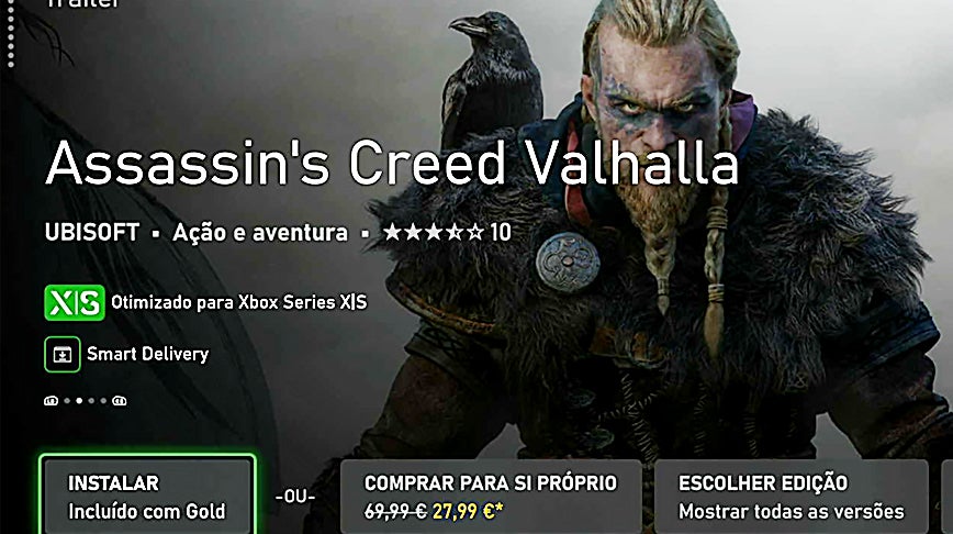 Imagem para Assassin's Creed Valhalla gratuito para jogar