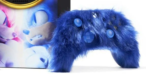 Image for Xbox Sonic the Hedgehog giveaway includes furry controllers
