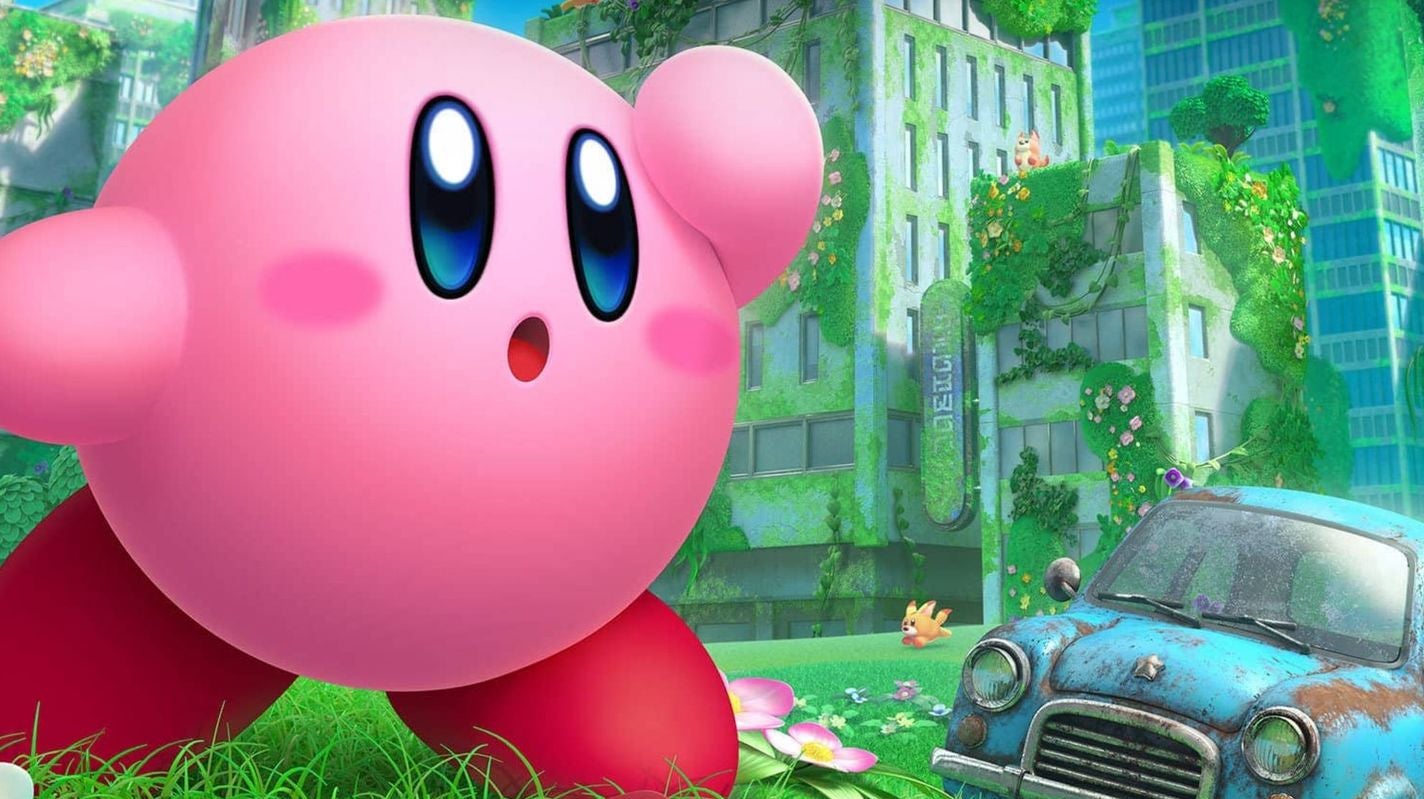Image for Kirby and the Forgotten Land review - a mouthful of magic